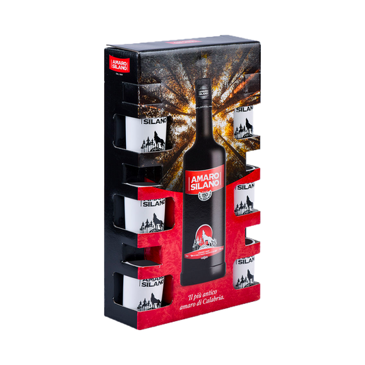 Amaro Silano confezione con sei bicchieri