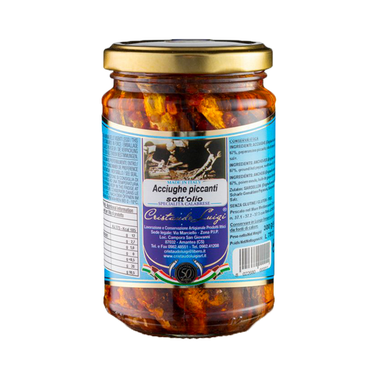Acciughe piccanti sott'olio 300g