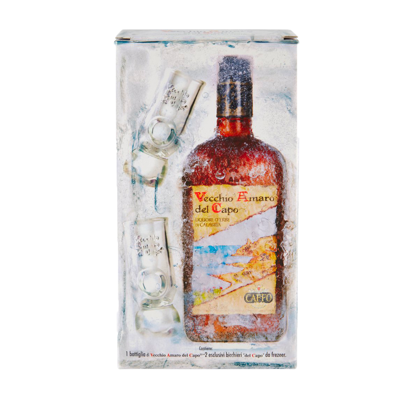 Pack Vecchio Amaro del Capo con dos copas