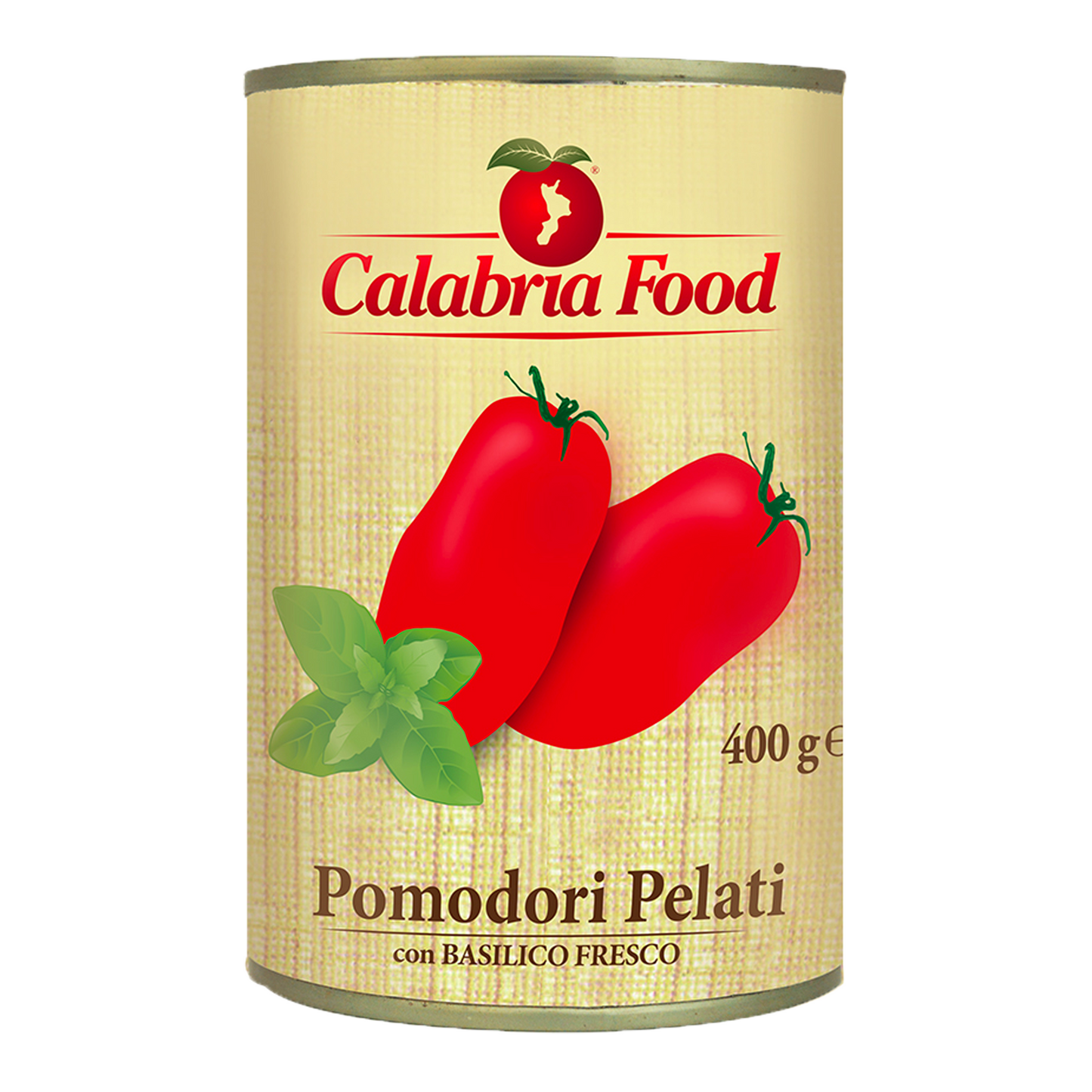 Pomodori pelati con basilico fresco