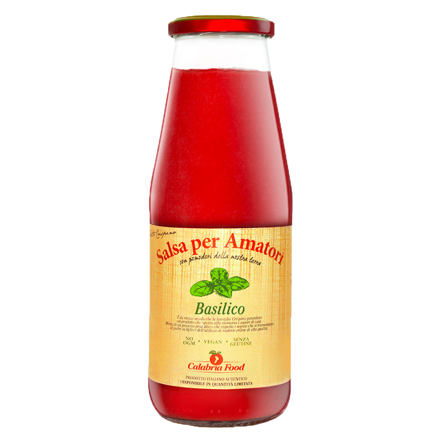 Tomato puree with basil