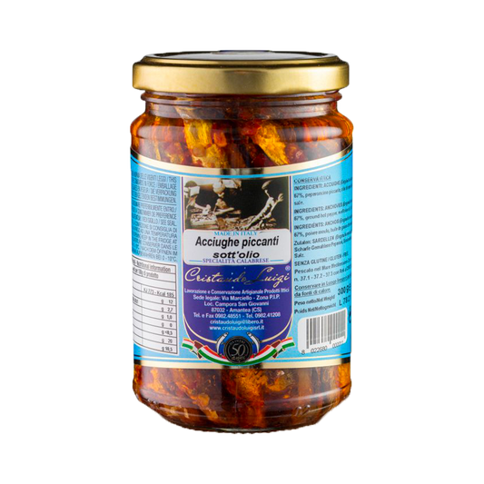 Spicy anchovies in oil 300g